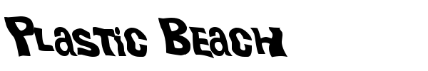 Plastic Beach font preview